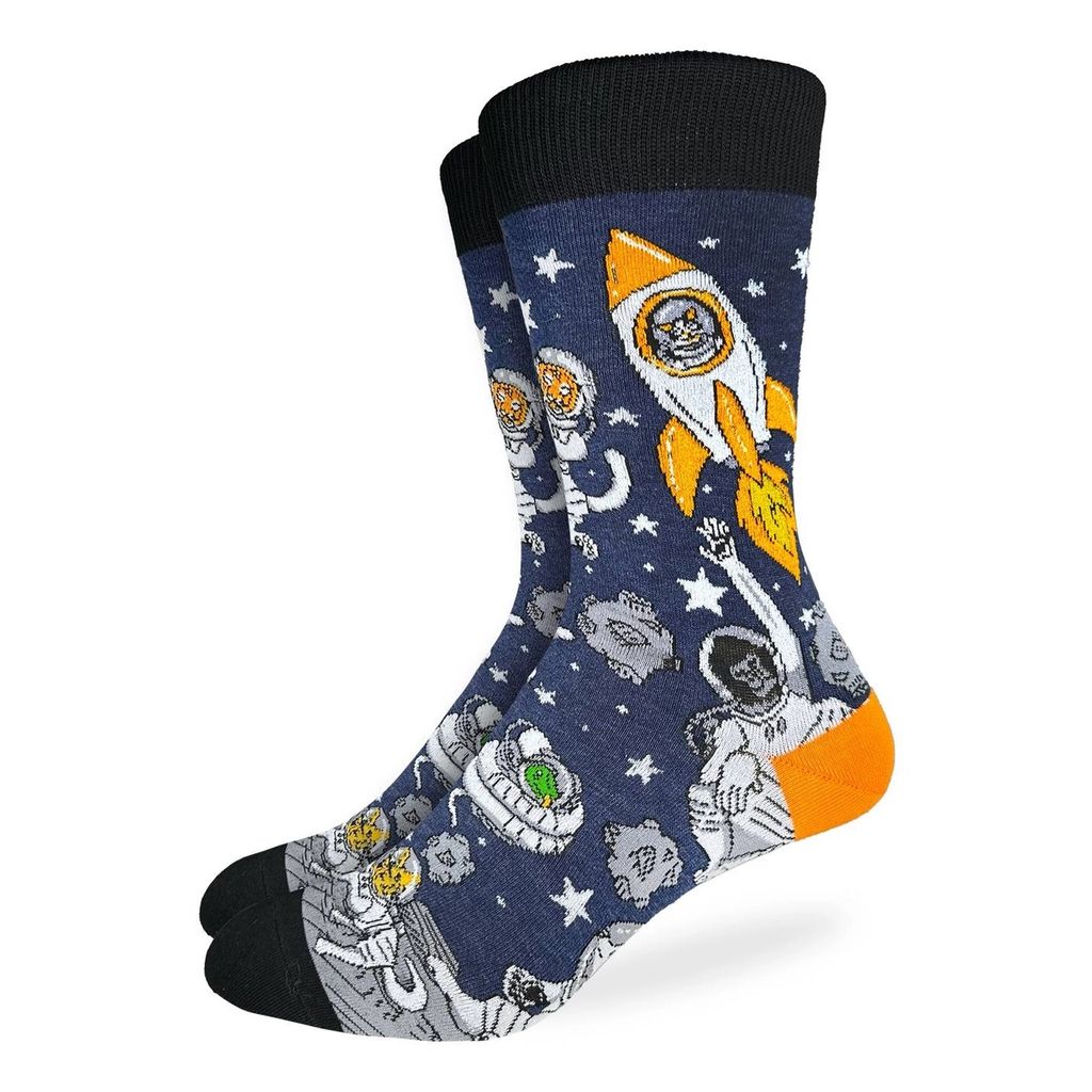 Socks: Men's Animal Astronaut Socks
