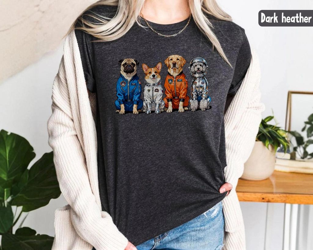 Dog Astronaut Crew Lg