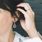 Jewelry: Earrings, Raw Meteorite