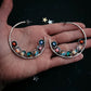 Nebula Rainbow Hoop Earrings