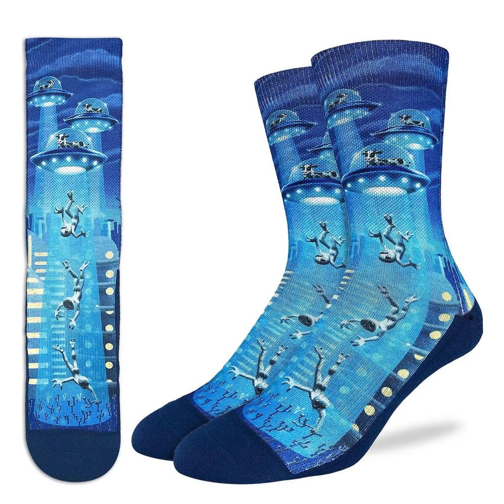 Socks: Men's Cows Abducting Aliens