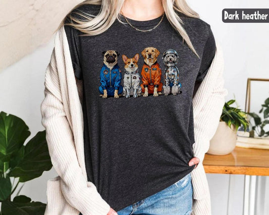 Dog Astronaut Crew T XL